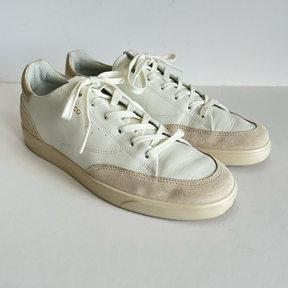 ECCO Women's Street Lite White Court Sneakers Size 11 to 11.5